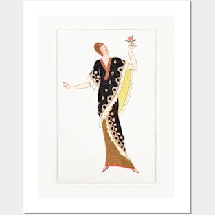 Woman in a black tubular dress (1912) Posters and Art